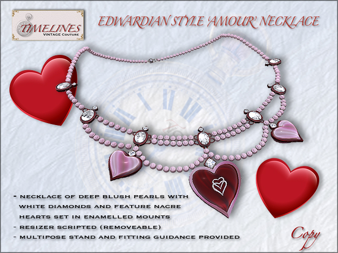 TVC 'Edwardian Style' Valentines Edition necklace