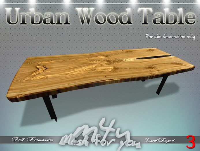 M4U Urban Wood Table