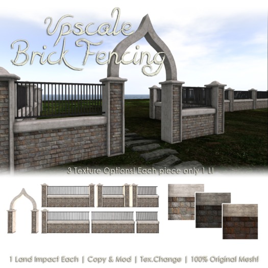 [DDD] Upscale Brick Fencing