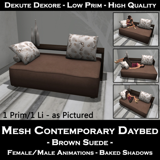 Boxed - [Mesh] Contemporary Daybed - B&W : by Dekute Dekore