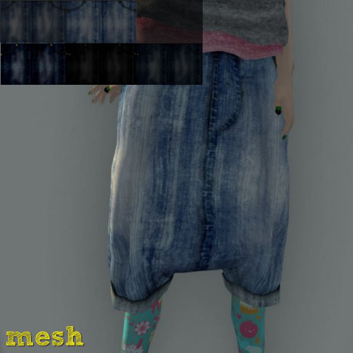 SOUP half denim (onewash 