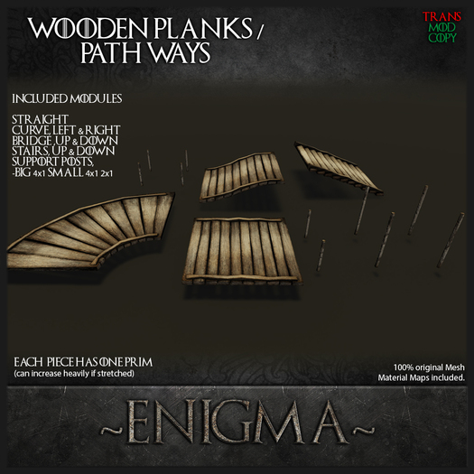 :Enigma: Wooden Planks/Walkways [Boxed]