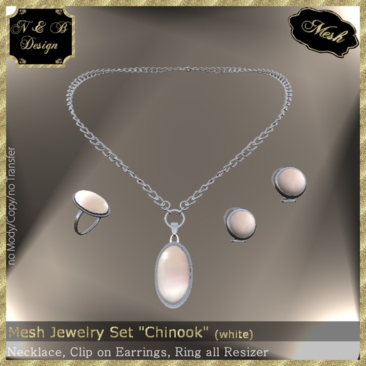 *N & B Design* Jewelry Set "Chinook" (white)