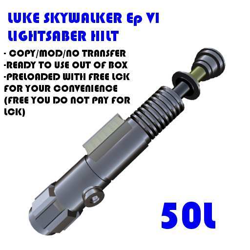 luke skywalker second lightsaber