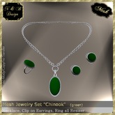 *N & B Design* Jewelry Set "Chinook" (green)