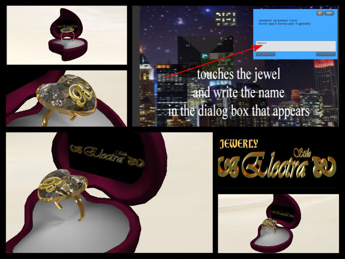 JEWERLY LOVE RING  LETTER