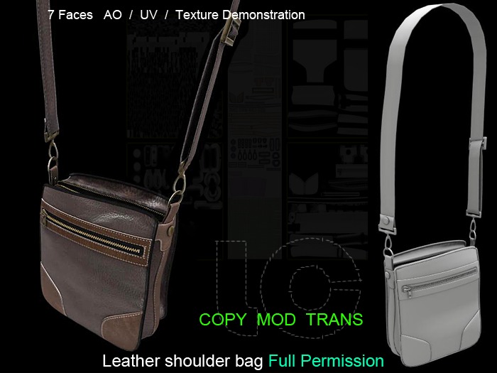 Leather shoulder bag-Full Permission