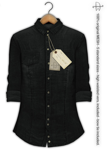[Deadwool] Nimes Denim Shirt - black