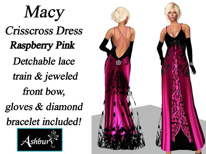 [ASHBURY] Macy Crisscross Gown-Raspberry Pink