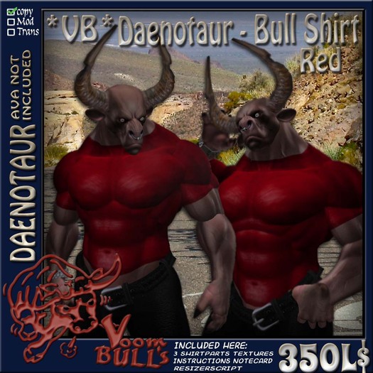 *VB* Daenotaur - Bull Shirt Red