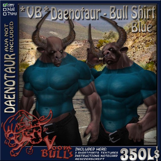 *VB* Daenotaur - Bull Shirt Blue