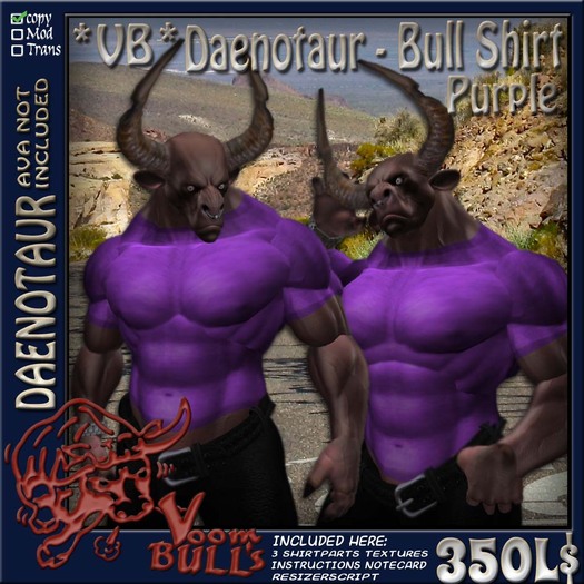 *VB* Daenotaur - Bull Shirt Purple