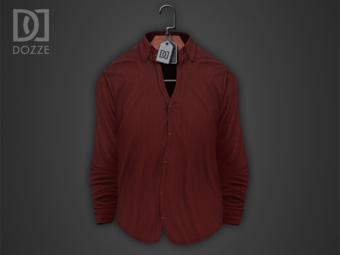 DOZZE - Untucked Shirt (Red) [Boxed]