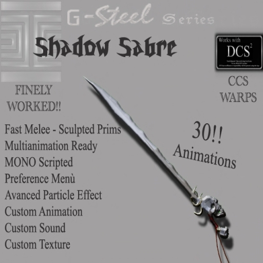 G-Steel Shadow Sabre BOX
