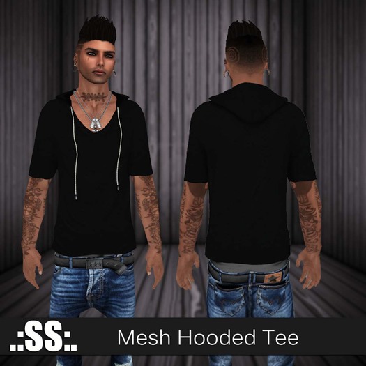 .:SS:. DEMO MENS MESH MOCK NECK 