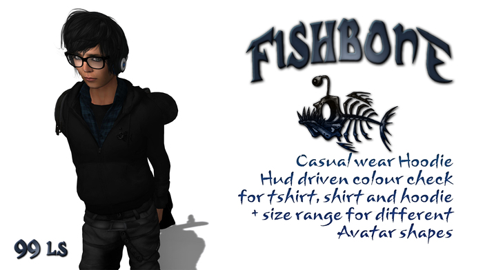Fishbone Casual Hoodie 