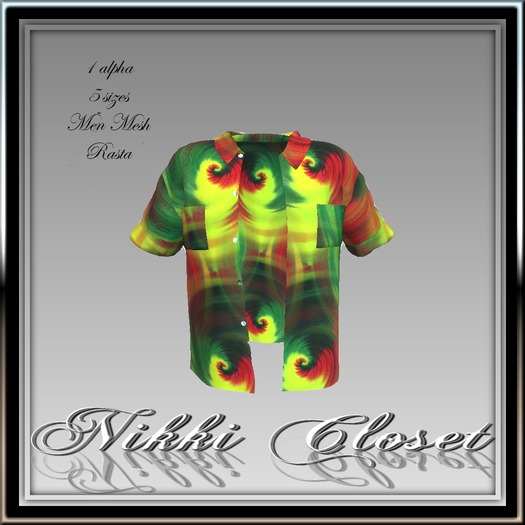 *NC* Mesh Men's RastaI Shirt