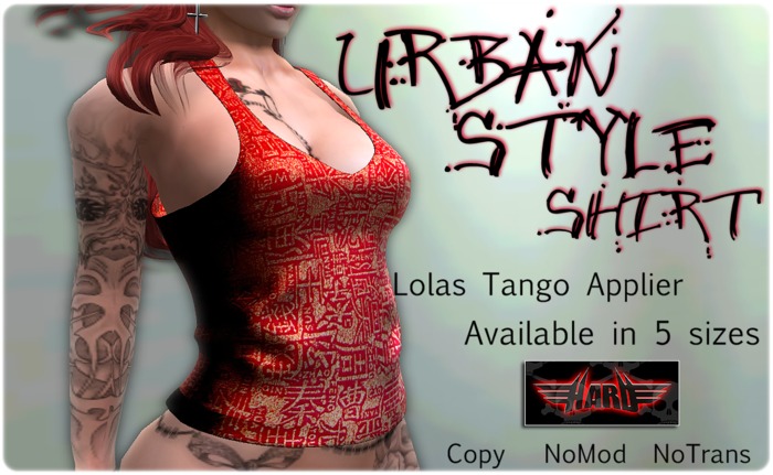 H.A.R.D_ Urban Style Shirt Mesh [Lolas Applier] _ Red
