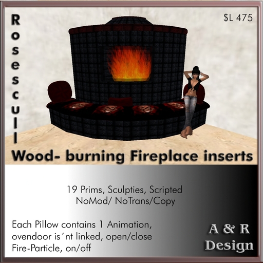 A&R Design - Roseskull Fireplace (boxed)