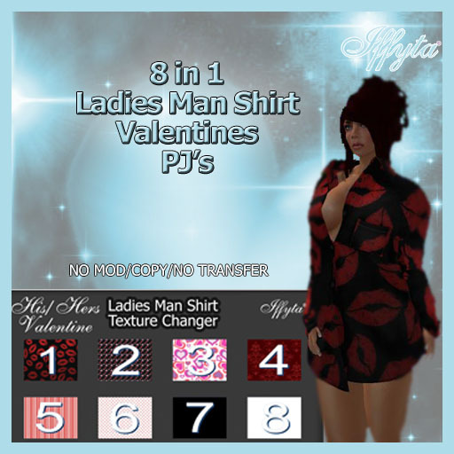 Iffyta Ladies Man Shirt Valentines PJ's
