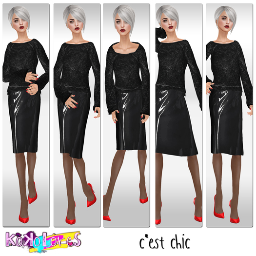 [Kokolores]{c'est chic} poses