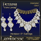 Luminesse Perama Diamond Gold Necklace Set-Wear To Unpack