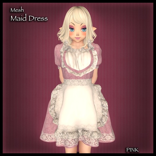 *FH* Pink Mesh Maid Dress