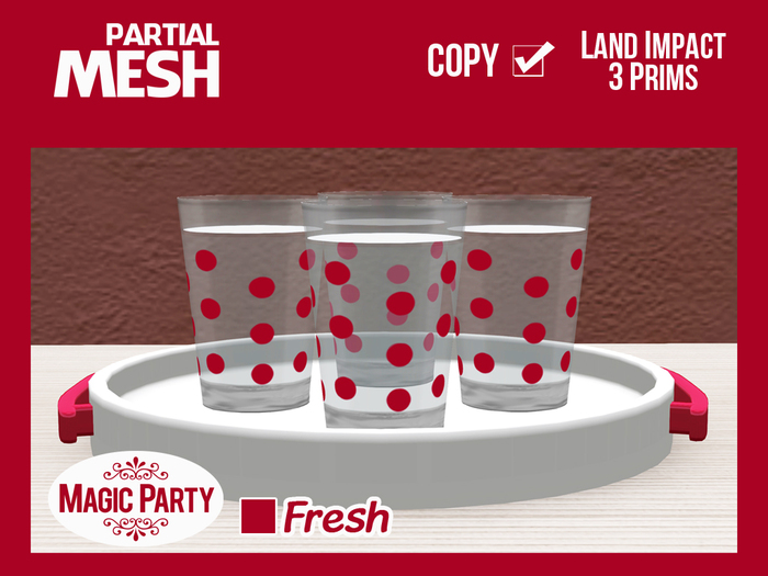 Fresh - Water Tray [White/Pink]