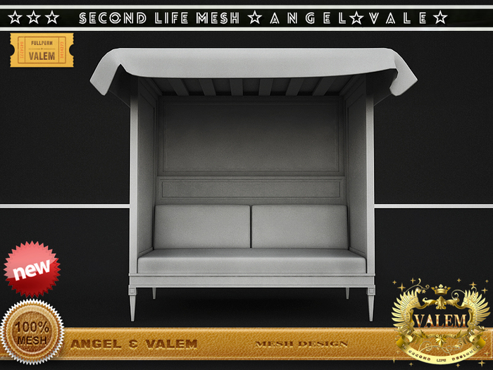 . :: VALEM ::.  Full Perm Mesh Great Detail Embroidered Seat