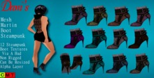 *Dani's* Mesh Martin Boots Steampunk