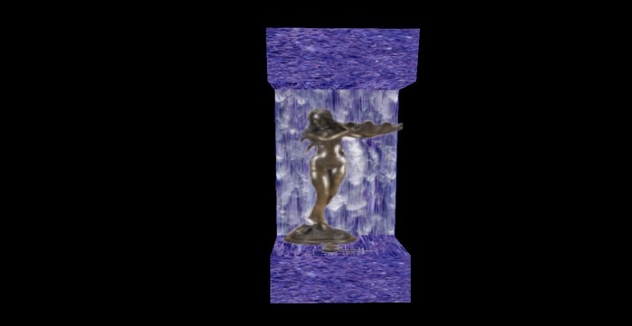 V & H Mermaid statue blue