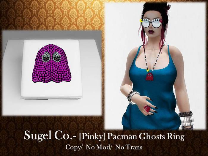 Sugel Co. - [Pinky] Pacman Ghosts Ring