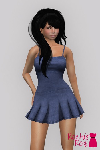 Rochie Roz - Anna Dress Blue (Mesh)