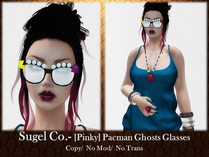 Sugel Co. - [Pinky] Pacman Ghosts Glasses