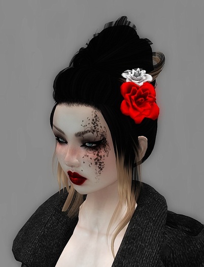 Sugel Co. - [RED] Roses Hair Clip