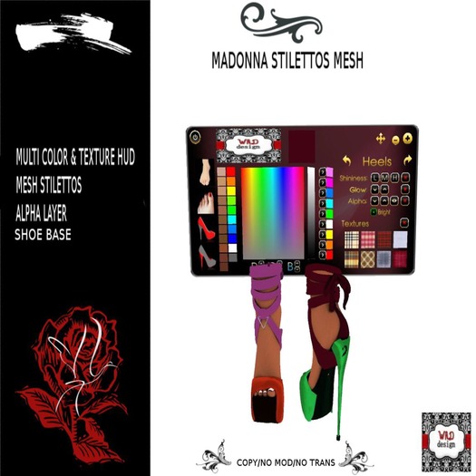 MADONNA STILETTOS MESH