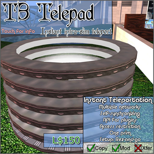 T3 Telepad Teleporter - 1. Rez, 2. Name, 3. Done (Stargate Ring Effect)