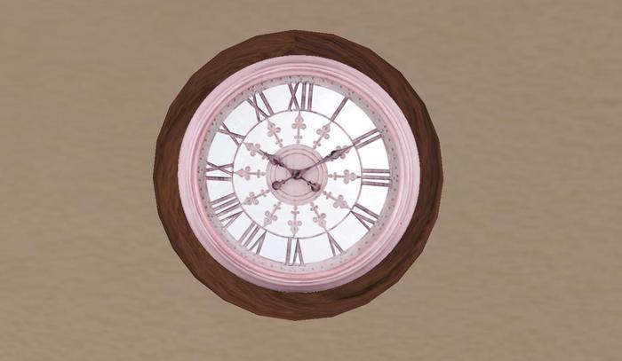Pink Shabby Chic Clock