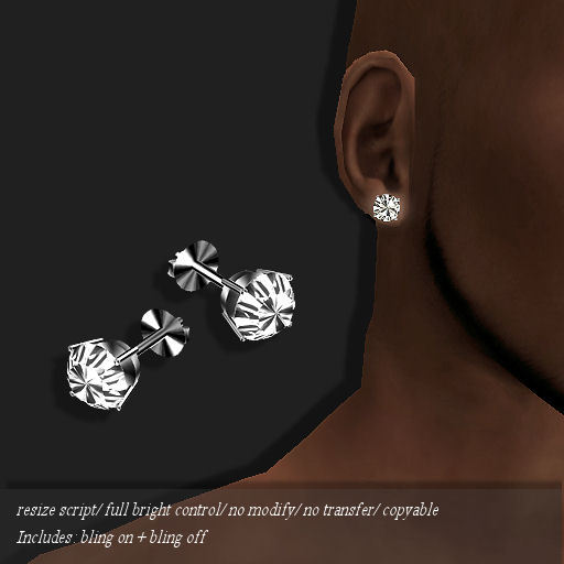 Diamond Stud Earring Platinum (M) -RYCA-