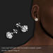 Diamond stud earring platinum