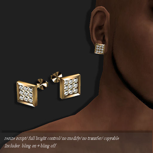 EARRING DIAMOND-DP GOLD     -RYCA-