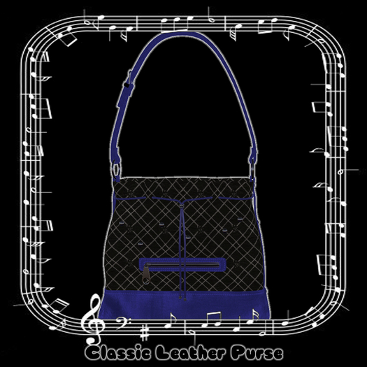 Classic Leather Purse - Blue