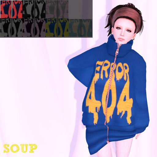 SOUP volume neck /navy 