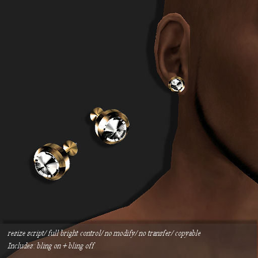 STUD-CZ GOLD        -RYCA-