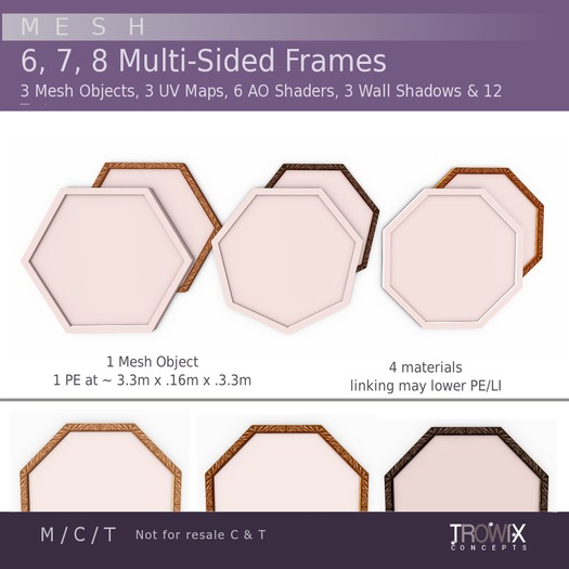 Trowix - 6 7 8 Multi-Sided Frames Mesh Pack