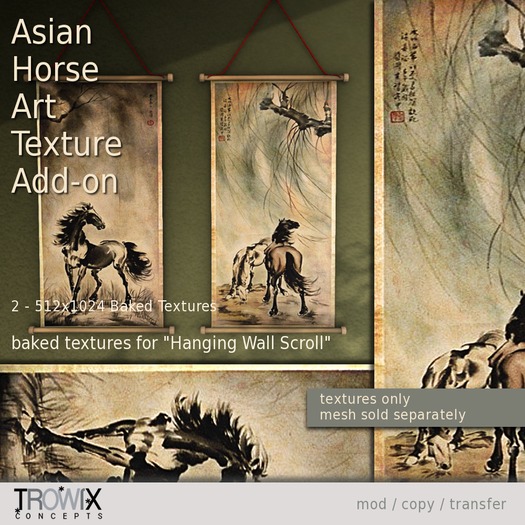 Trowix - Asian Horse Art Addon Textures