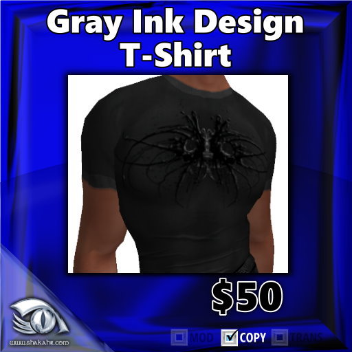 Gray Ink Design T-Shirt