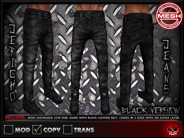 ::MORTALITY:: JERICHO JEANS - BLACK