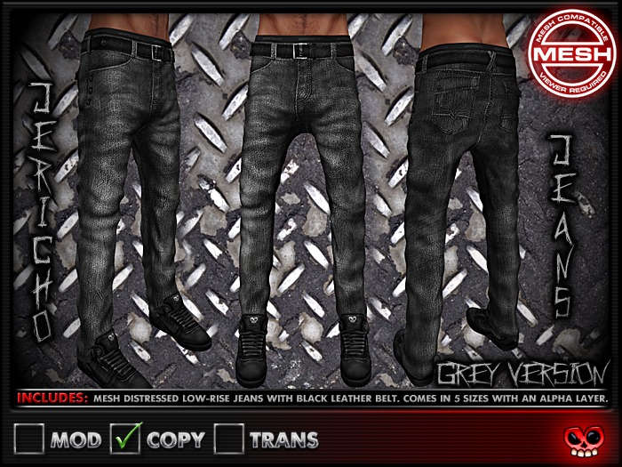 ::MORTALITY:: JERICHO JEANS - GREY