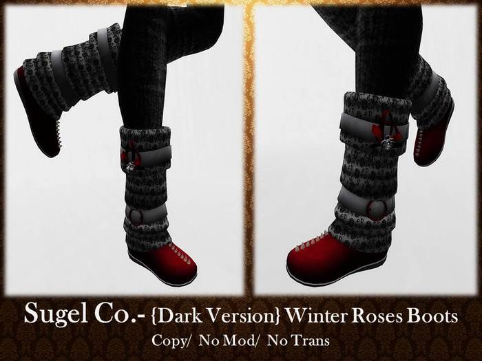 Sugel Co. - {Dark V} Winter Roses Boots